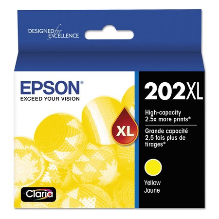 EPSON T202XL420-S (202XL) Claria High-Yield Ink, 470 Page-Yield, Yellow T202XL420-S